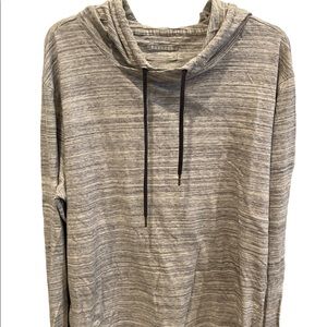 Express Long Sleeve Pullover Hoodie Shirt GRAY Men's XL